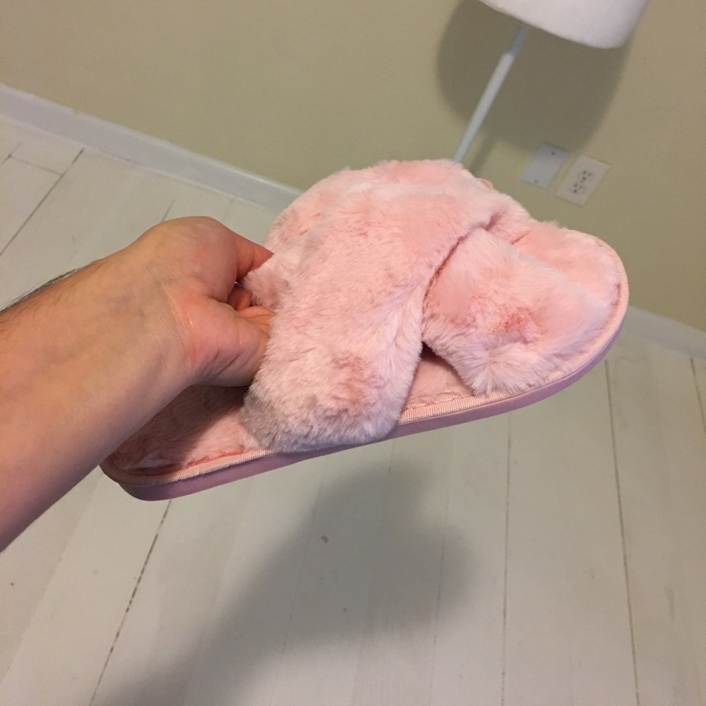 Fluffy slippers